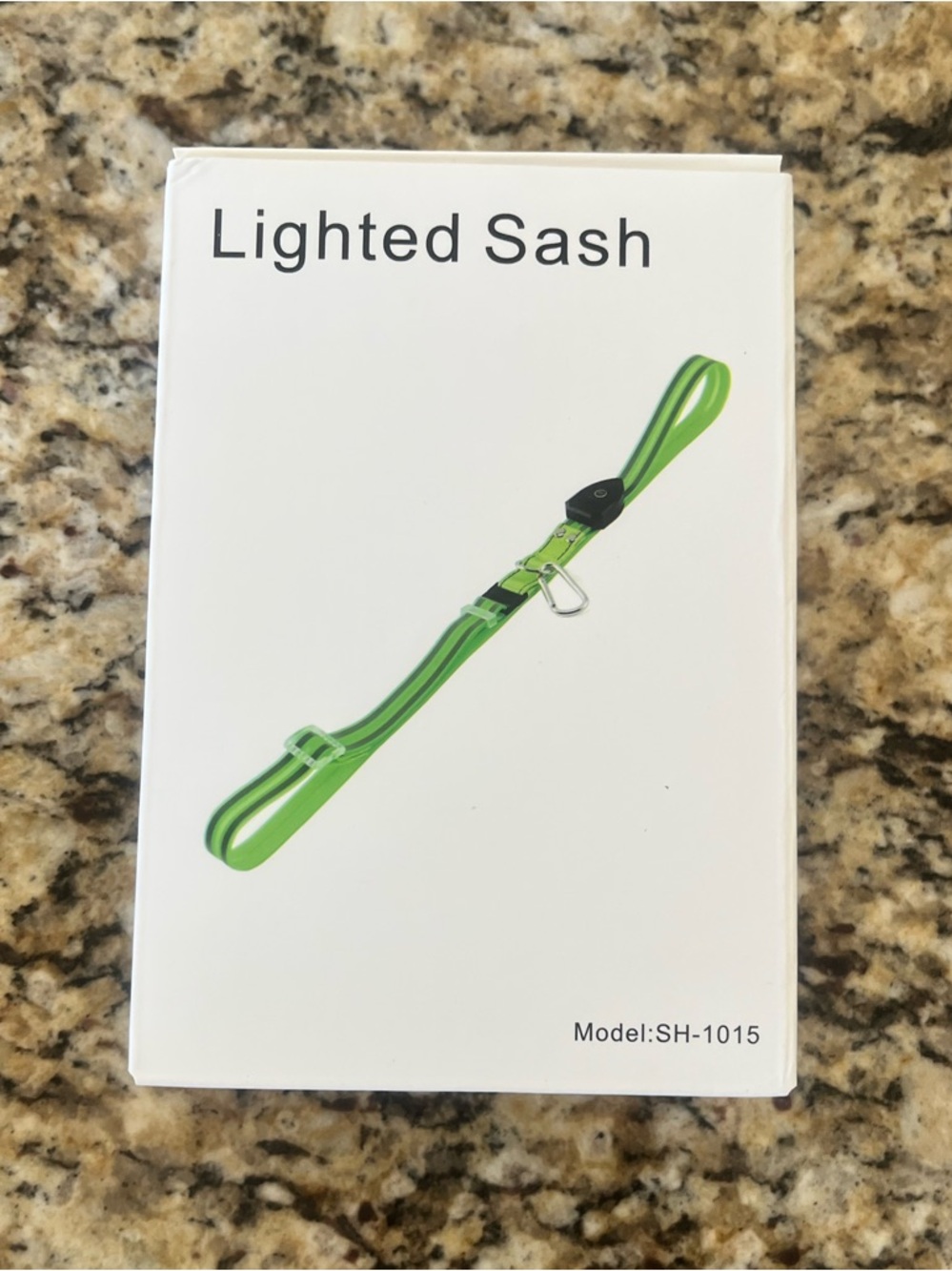 Lighted Sash Safety Lanyard – Green